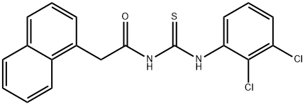N-{[(2,3-dichlorophenyl)amino]carbonothioyl}-2-(1-naphthyl)acetamide Struktur