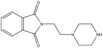 2-(2-piperazin-1-ylethyl)isoindole-1,3-dione Struktur