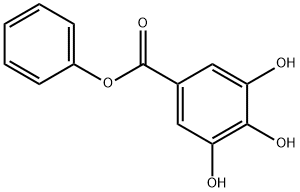 Benzoic acid,3,4,5-trihydroxy-, phenyl ester Struktur