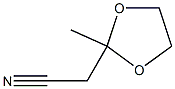 1,3-Dioxolane-2-acetonitrile, 2-methyl- Struktur