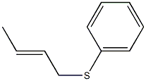 Benzene, (2-butenylthio)- Struktur