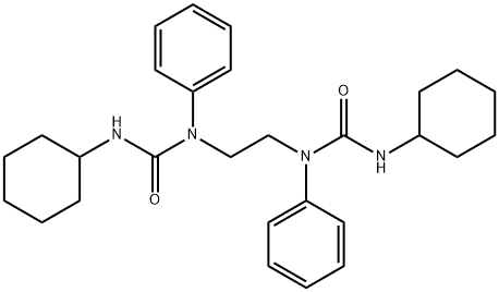 N,N''-1,2-ethanediylbis(N'-cyclohexyl-N-phenylurea) Struktur