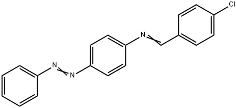 (E)-1-(4-chlorophenyl)-N-(4-((E)-phenyldiazenyl)phenyl)methanimine Struktur