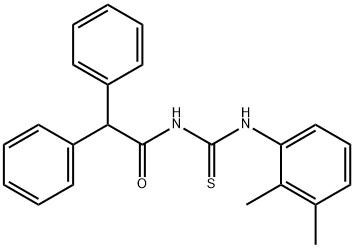 N-{[(2,3-dimethylphenyl)amino]carbonothioyl}-2,2-diphenylacetamide Struktur