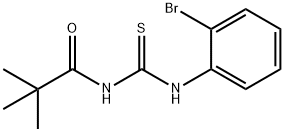 N-{[(2-bromophenyl)amino]carbonothioyl}-2,2-dimethylpropanamide Structure