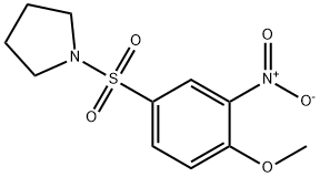 1-[(4-methoxy-3-nitrophenyl)sulfonyl]pyrrolidine Struktur