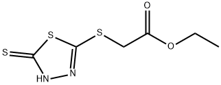 2-((5-硫代-4,5-二氫-1,3,4-噻二唑-2-基)硫基)乙酸乙酯, 83123-75-5, 結(jié)構(gòu)式