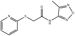 N-(4-methyl-1,2,5-oxadiazol-3-yl)-2-pyridin-2-ylsulfanylacetamide Structure