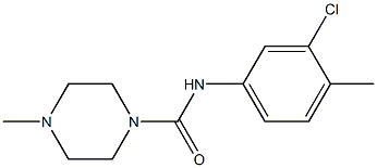N-(3-chloro-4-methylphenyl)-4-methylpiperazine-1-carboxamide Struktur