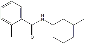 2-methyl-N-(3-methylcyclohexyl)benzamide Struktur