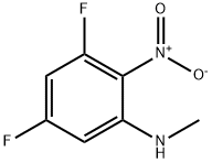 Benzenamine, 3,5-difluoro-N-methyl-2-nitro- Struktur