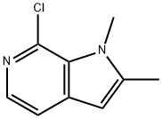 7-CHLORO-1,2-DIMETHYL-1H-PYRROLO[2,3-C]PYRIDINE Structure