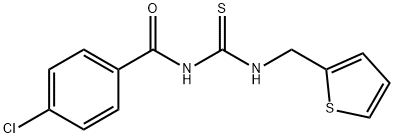 4-chloro-N-{[(2-thienylmethyl)amino]carbonothioyl}benzamide Struktur