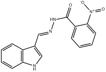 N'-(1H-indol-3-ylmethylene)-2-nitrobenzohydrazide Struktur