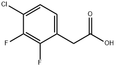 4-氯-2,3-二氟苯乙酸, 887586-54-1, 結(jié)構(gòu)式