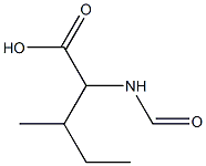 2-formamido-3-methyl-pentanoic acid Struktur