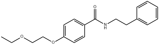 4-(2-ethoxyethoxy)-N-(2-phenylethyl)benzamide Structure