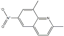 2,8-dimethyl-6-nitroquinoline Struktur