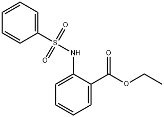 ethyl 2-[(phenylsulfonyl)amino]benzoate Struktur