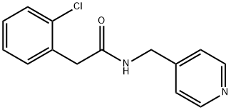 2-(2-chlorophenyl)-N-(pyridin-4-ylmethyl)acetamide Struktur