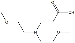 3-[bis(2-methoxyethyl)amino]propanoic acid Struktur