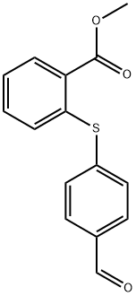 2-(4-Formyl-phenylsulfanyl)-benzoic acid methyl ester Structure