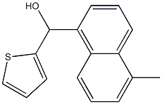 5-メチル-2-チエニル-(1-ナフチル)メタノール 化學(xué)構(gòu)造式