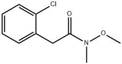 2-(2-chlorophenyl)-N-methoxy-N-methylacetamide Struktur