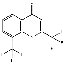 2,8-Bis(trifluoromethyl)-4-hydroxyquinoline Struktur