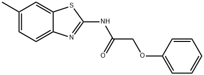 N-(6-methylbenzo[d]thiazol-2-yl)-2-phenoxyacetamide Struktur