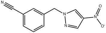 3-[(4-nitro-1H-pyrazol-1-yl)methyl]benzonitrile Struktur