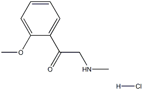 1-(2-methoxyphenyl)-2-(methylamino)ethanone hydrochloride Struktur