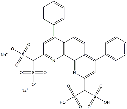 4,7-Diphenyl-1,10-phenanthroline, 2,9-dimethyl disulfonate, disodium salt Struktur