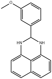 2-(3-Methoxy-phenyl)-2,3-dihydro-1H-perimidine Struktur