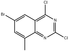 6-bromo-2,4-dichloro-8-methylquinazoline Struktur