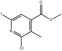 methyl 2-chloro-6-iodo-3-methylisonicotinate Struktur