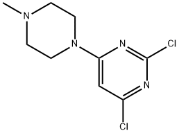 2,4-dichloro-6-(4-methyl-piperazin-1-yl)-pyrimidine Struktur
