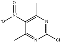 2-chloro-4,6-dimethyl-5-nitropyrimidine Struktur