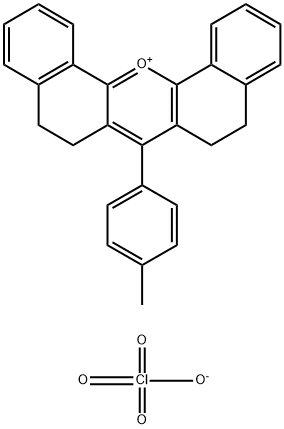 7-(4-METHYLPHENYL)-5,6,8,9-TETRAHYDRODIBENZO(C,H)XANTHYLIUM PERCHLORATE Struktur