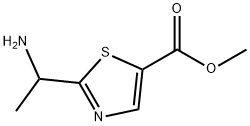 methyl 2-(1-aminoethyl)thiazole-5-carboxylate Struktur