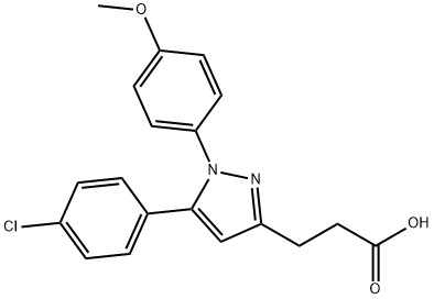 3-(5-(4-chlorophenyl)-1-(4-methoxyphenyl)-1H-pyrazol-3-yl)propanoic acid