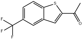 1-(5-(trifluoromethyl)benzo[b]thiophen-2-yl)ethanone Struktur