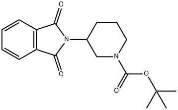 tert-butyl 3-(1,3-dioxoisoindolin-2-yl)piperidine-1-carboxylate Struktur