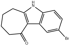 2-bromo-6,7,8,9-tetrahydrocyclohepta[b]indol-10(5H)-one Struktur