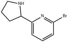 2-BROMO-6-(PYRROLIDIN-2-YL)PYRIDINE Struktur