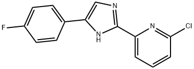 2-chloro-6-(4-(4-fluorophenyl)-1H-imidazol-2-yl)pyridine Struktur