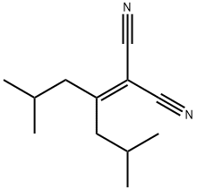 2-(1-ISOBUTYL-3-METHYL-BUTYLIDENE)-MALONONITRILE Struktur