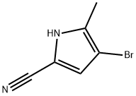 4-Bromo-5-methyl-1H-pyrrole-2-carbonitrile Struktur