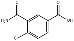 3-(aminocarbonyl)-4-chlorobenzoic acid Struktur