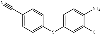 4-((4-Amino-3-chlorophenyl)thio)benzonitrile Struktur